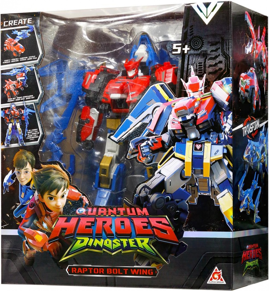 Игровой набор DINOSTER с роботом-трансформером Раптор Болт Винг EU580806N