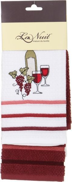 Набір рушників кухонних Wine 2 шт. 40x60 см La Nuit білий 