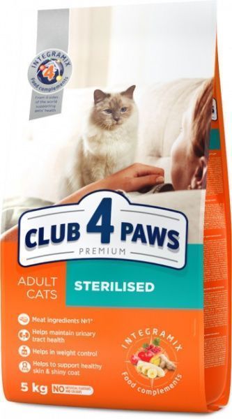 Корм Club 4 Paws Premium для стерилізованих котів 5 кг