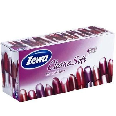 Салфетки гигиенические в коробке Zewa Family 90 шт.