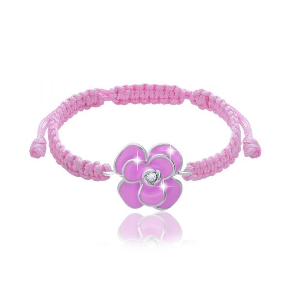 Браслет плетений UMa&UMi Півонія рожева