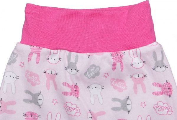 Штани для новонароджених Baby Veres Hello Bunny р.68 рожевий 