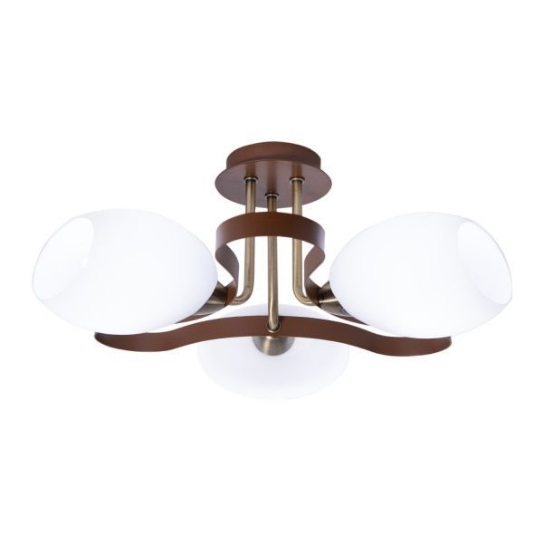 Люстра потолочная Altalusse INL-9210C-13 3x40 Вт E14 античная бронза/орех 