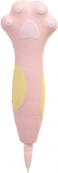 Ручка гелева М'яка лапка світло-рожева 