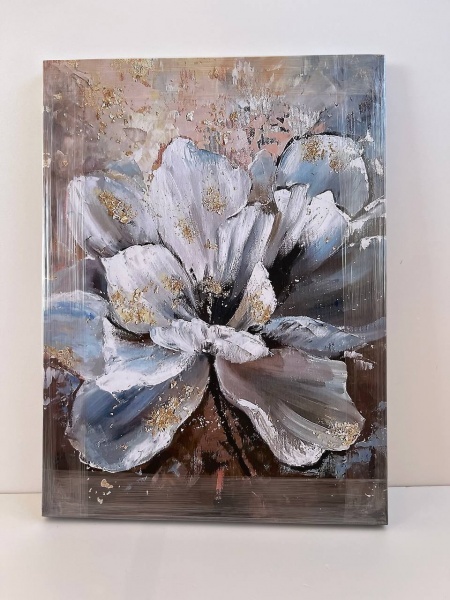 Репродукція Голуба квітка вкрита золотом 60x80 см Арт Фемелі 