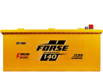 Аккумулятор автомобильный Forse 140Ah 850A 12V «+» слева (D4)