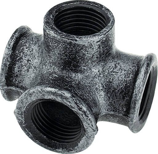 Кріплення труби DC (4 труби) d-19 мм чорний ретро