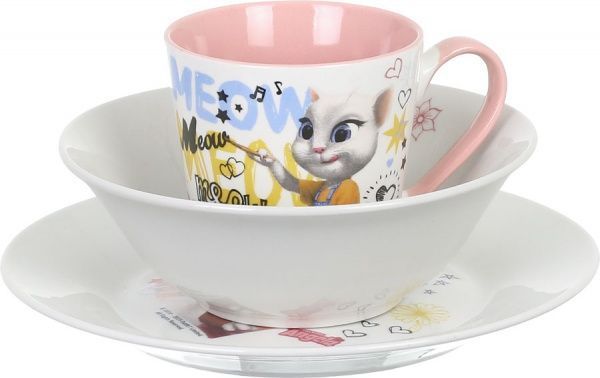 Набор детской посуды Angela 3 предмета GGP