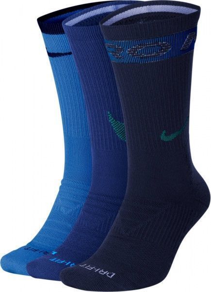 Носки Nike U NK EVERYDAY MAX CUSH CREW 3P р.S CN9633-907 разноцветный