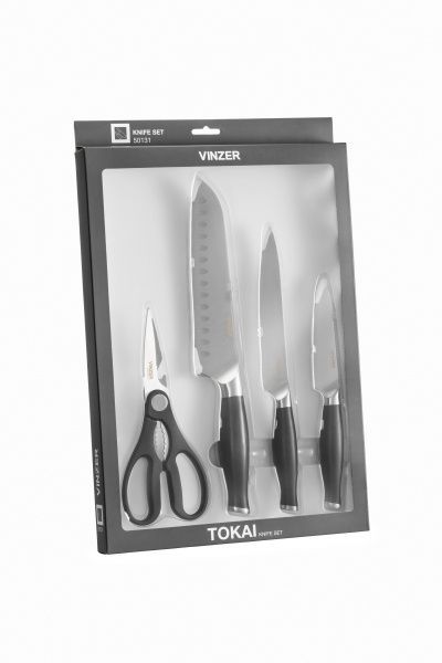 Набор ножей с ножницами Tokai 50131 Vinzer