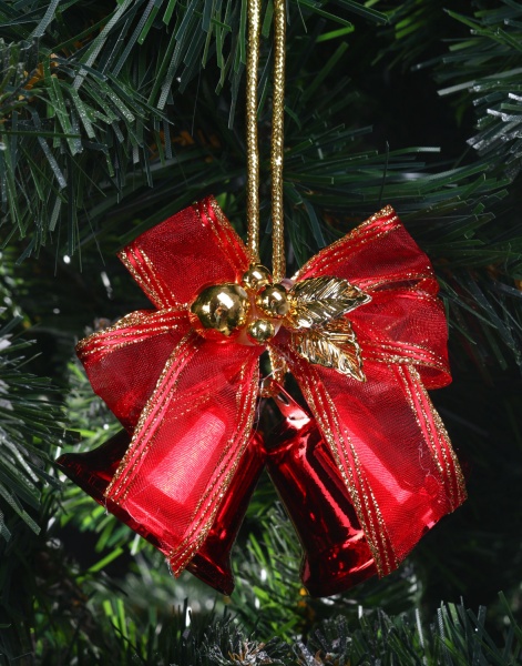 Декоративна підвіска P.&C. Creative Пара дзвіночків 15 см золото F21510200-3