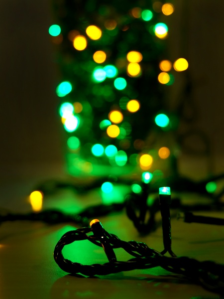 Электрогирлянда линейная SHLigts Нить (LD100C-GM) встроенный светодиод (LED) 100 ламп 10 м 