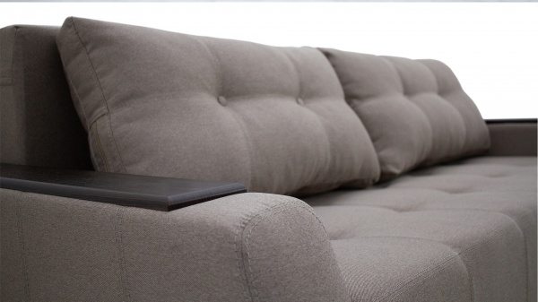 Диван прямий Кедр Плейн права ніша капучино 2400x1050x820 мм