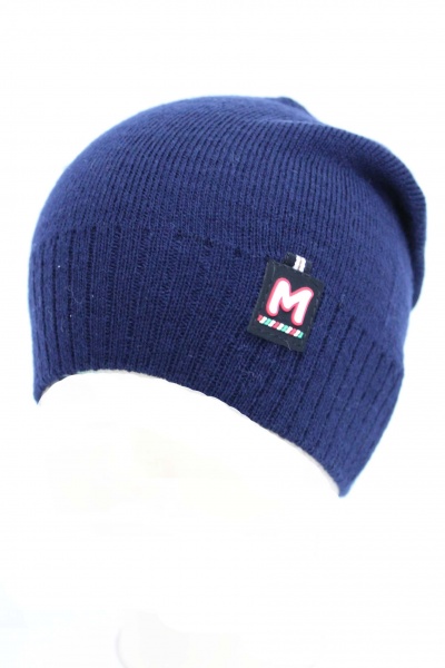 Шапочка детская для мальчиков Kraft+ р.48-50 темно-синий 2306 