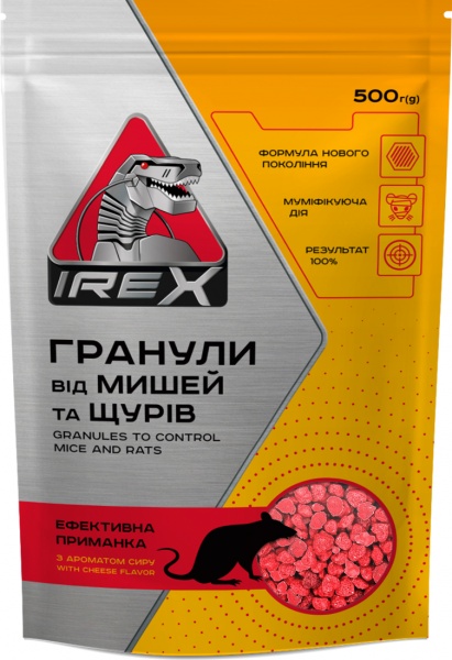 Гранулы IREX от мышей и крыс 500 г IRR004