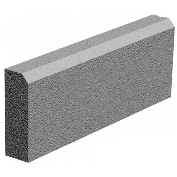 Поребрик ЗОЛОТОЙ МАНДАРИН  сірий 500х200х60 мм