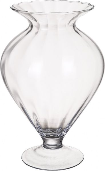 Ваза M h-40 см d-26,5 см 17-2172 прозора Wrzesniak Glassworks