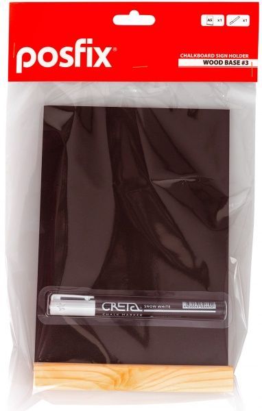 Тейбл-тент з маркерною дошкою А5 Wood base #3