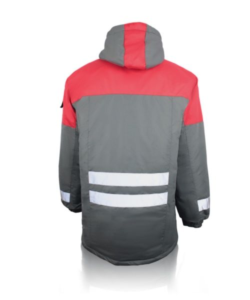 Куртка рабочая Торнадо Грей р. 48-50 рост 3-4 03078-096-100_(170-176) серый с красными вставками