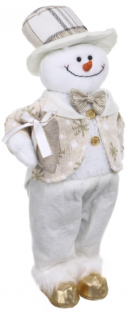 Декорация новогодняя Санта/Снеговик 28х65 см 2 ассортимент 65 см