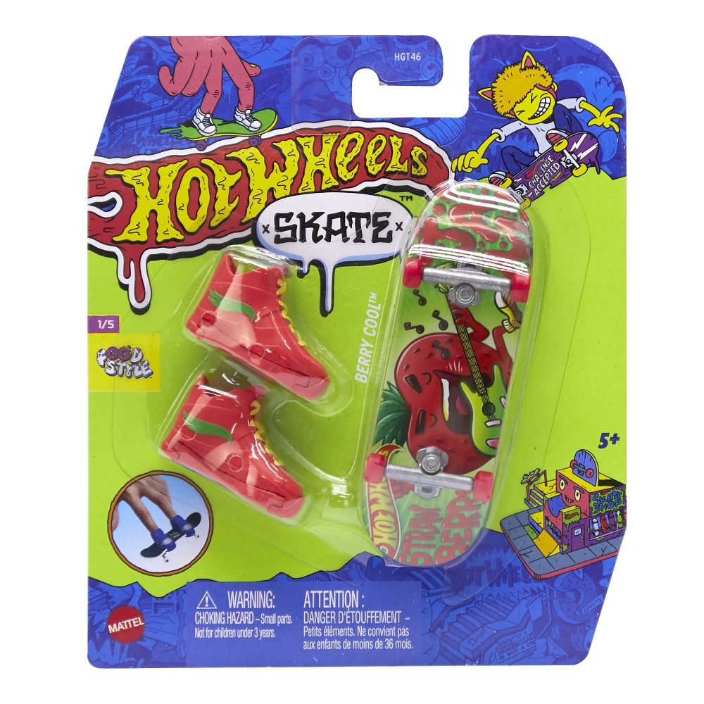 Игровой набор Hot Wheels Скейт и обувь для пальчиков (в асс.) HGT46