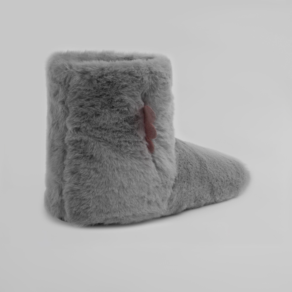 Капці домашні Twins хутрянi з крильцями р.36/37 сірий