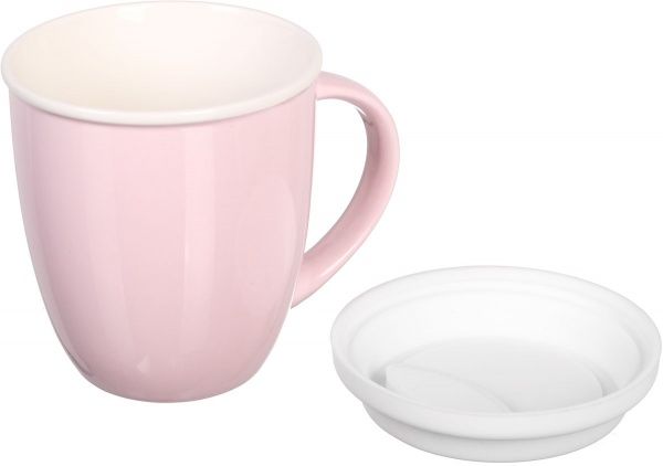 Чашка с крышкой Snug Pink 370 мл Fiora
