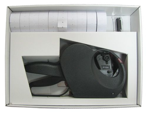 Етикет-пістолет Smart 2112-8 (стрічка 10 рул. + 1 фарбувальний ролик) 