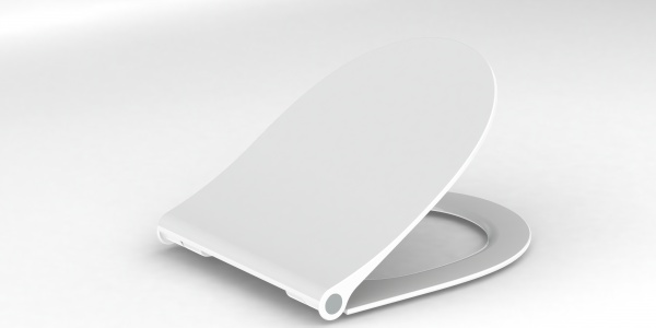 Сиденье для унитаза с крышкой Полімердеталь SU-12D Accent-Slim Ultradur