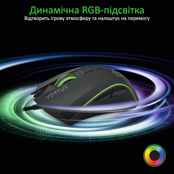 Миша Vertux Rodon USB Black 