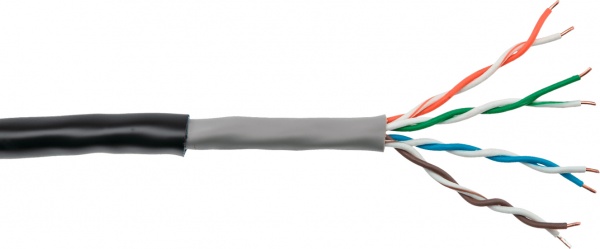 Кабель компьютерный многожильный LogicPower UTP 8х0,51 биметалл 