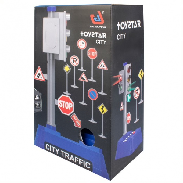 Игровой набор Shantou Светофор и дорожные знаки 666-03Q