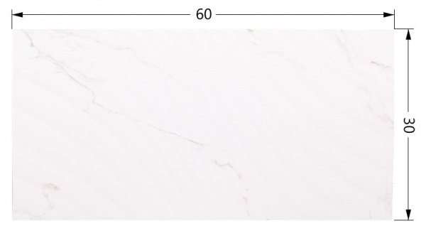 Плитка Ceramika Paradyz U112 Bianco Struktura Polysk 30x60 