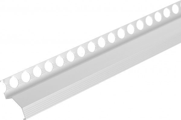 Профиль внутренне торцевой алюминиевый квадратный с отверстиями 13.6x13.6x47.2 мм светлый 