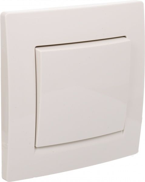 Выключатель одноклавишный UP! (Underprice) One Plus без подсветки 10 А 220В крем 706-0303-100