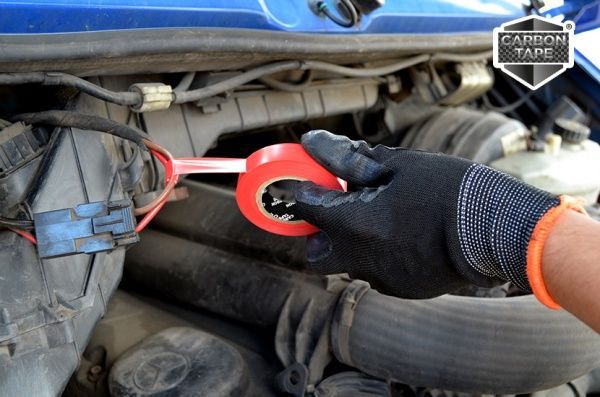 Стрічка ізоляційна CARBON TAPE 15x20 м червоний