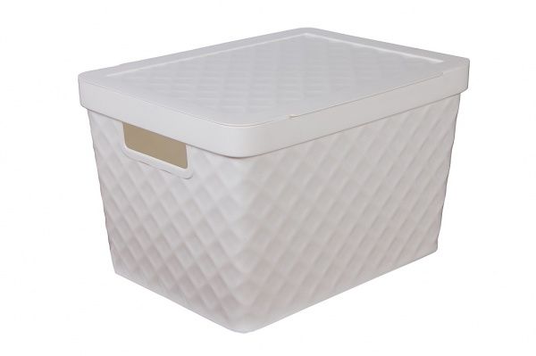 Ящик для зберігання Heidrun 925 Diamond 17,5 л білий 230x360x270 мм