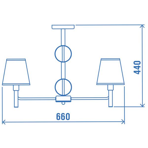 Люстра Victoria Lighting ISOLA SP5 5x40 Вт E14 коричневий 