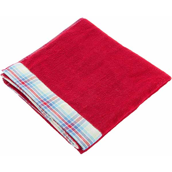 Полотенце двусторонний красное 70x140 см