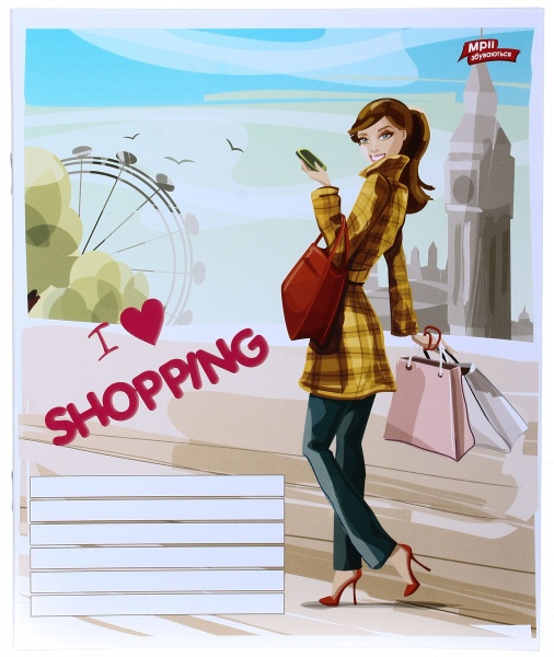 Зошит шкільний 24 аркуша у клітинку в асортименті Мрії збуваються