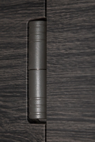 Двері вхідні Revolut Doors В-83 модель 184 венге сірий горизонт / білий 2050x950 мм ліві