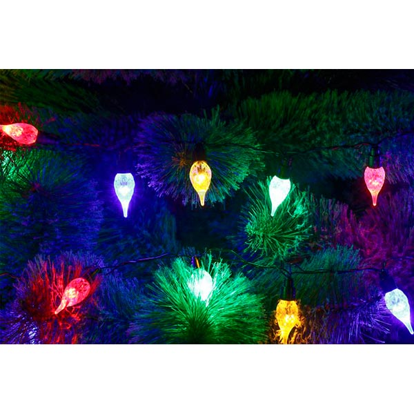 Электрогирлянда линейная Девилон разноцветная встроенный светодиод (LED) 20 ламп 2 м