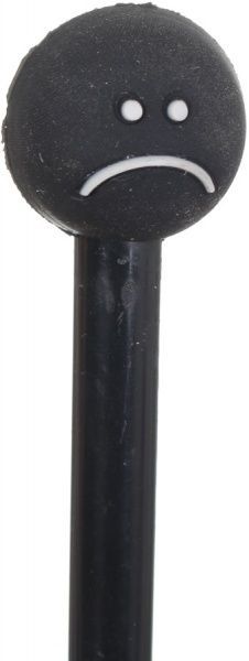 Ручка гелевая Гримасы смайл черный 