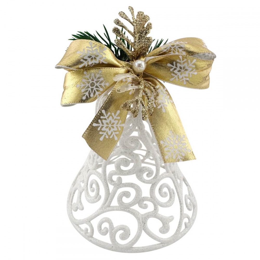 Декорация новогодняя MIS LT Колокольчик ажурный 10 см в ассортименте