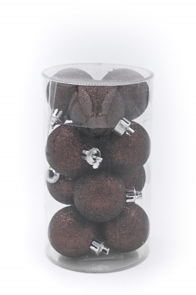 Набор шариков коричневий d 85 мм 14 см 12 шт./уп.