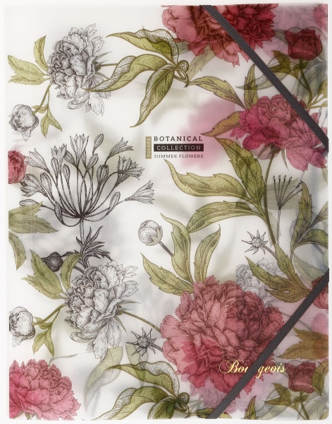 Папка на резинке A4 цветная печать P0144 в ассортименте Bourgeois 