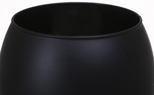 Ваза стеклянная Soft шар 15 см черная 