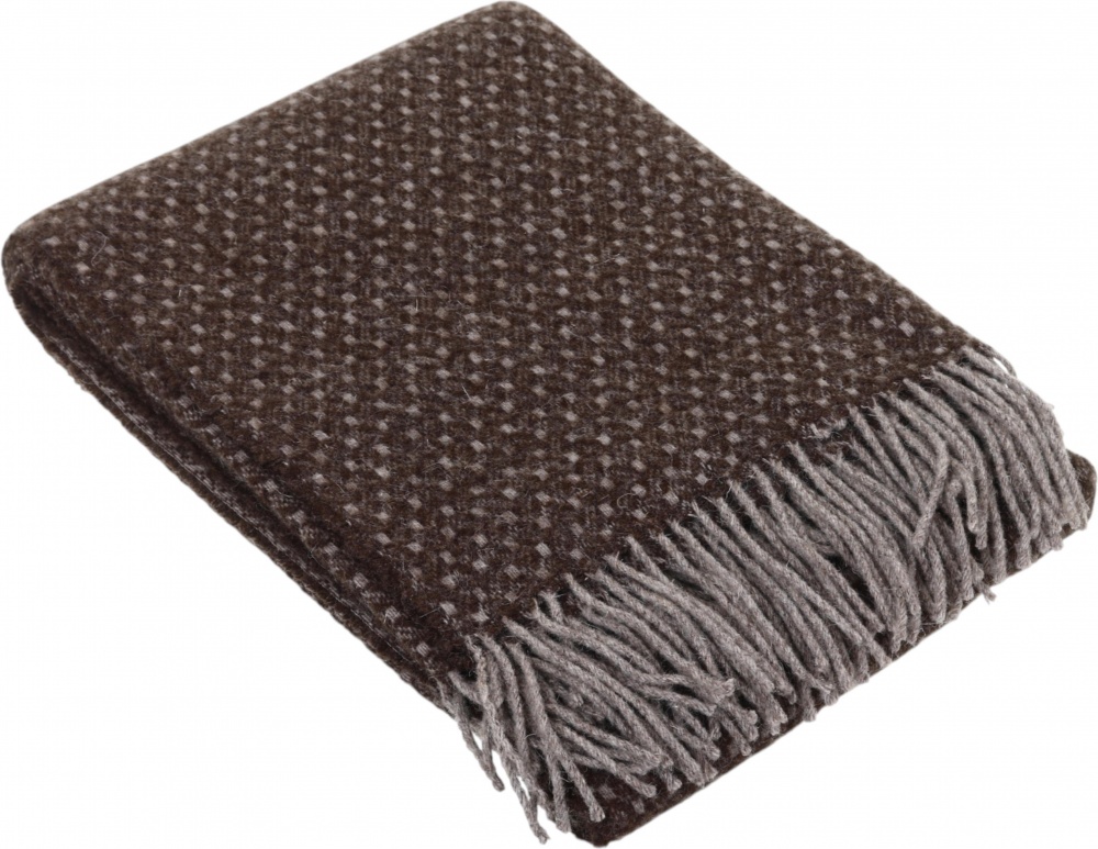 Плед Осло колір в асортименті 130x190 см коричневий Vladi