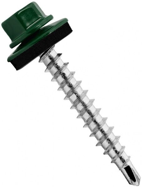 Саморез кровельный по дереву 4,8x55 мм 50 шт зеленый RAL 6005 Expert Fix