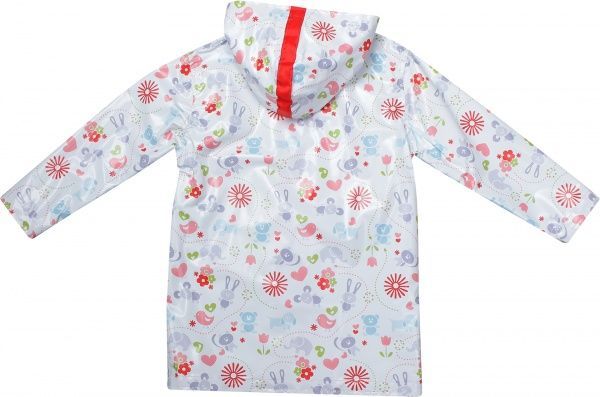 Дождевик Drydope Зверушки р.120 белый с принтом 020-в/д2 